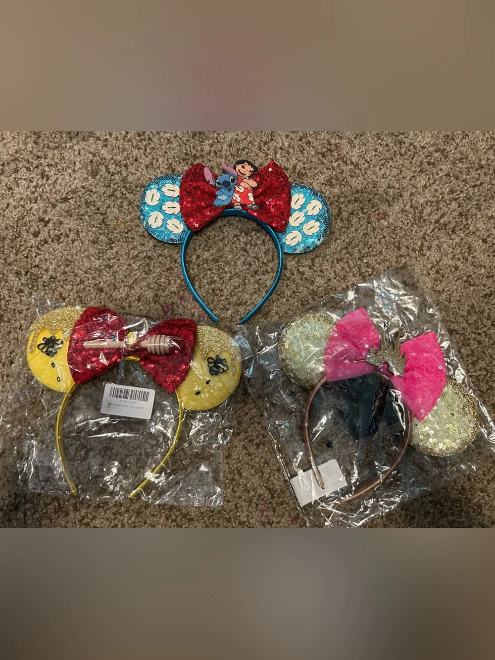 Set of 3 Disney Ears